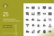 25 Industrial Mining Systems Icons, a Solid Icon by IconBunny (Thumbnail 1 of 2)