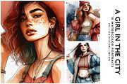 A Girl in The City, a Person Illustration by Digital Art Creations (Thumbnail 5 of 10)