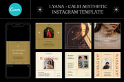 LYANA - Calm Aesthetic IG CANVA, a Social Media Template by Elokka Std. (Thumbnail 1 of 9)