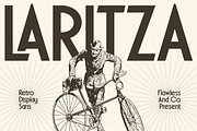 Laritza - Retro Display Font, a Font by Flawless And Co (Thumbnail 1 of 10)