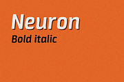 Neuron bold italic, a Sans Serif Font by sergio (Thumbnail 1 of 3)