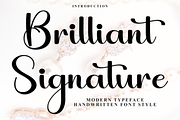 Brilliant Signature, a Handwritten Font by InermediaSTUDIO (Thumbnail 1 of 8)