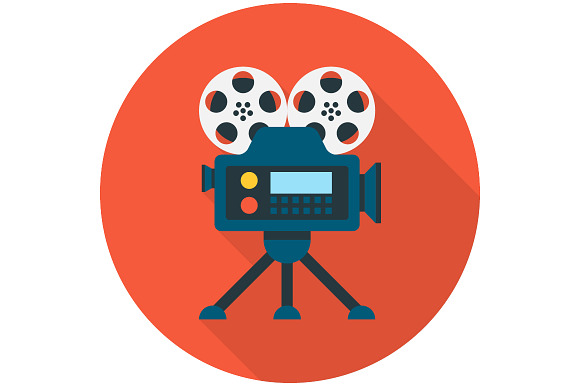 Video Camera Flat Icon