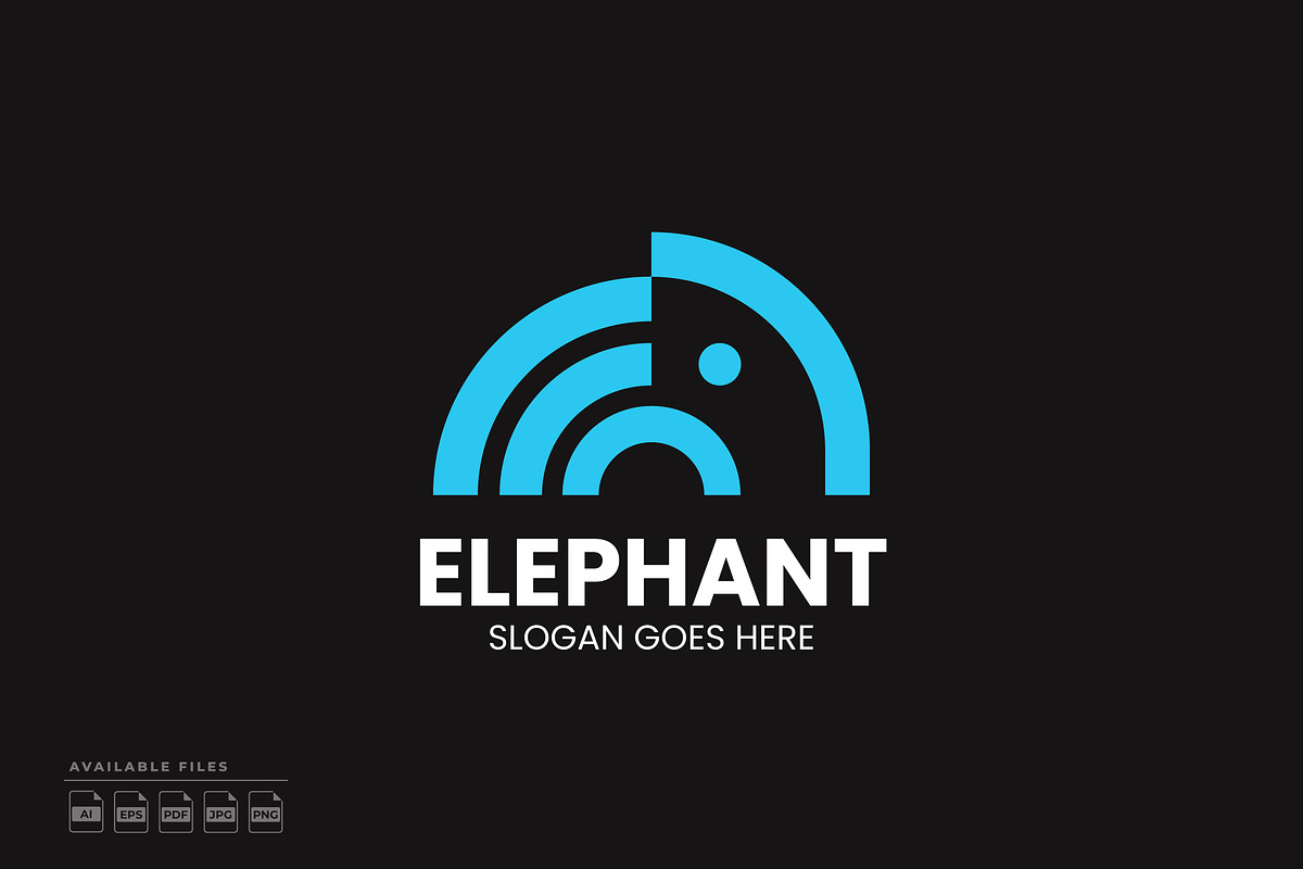 Elephant Wireless Logo, a Branding & Logo Template by Zeer Graphic