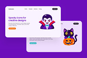 110 Halloween Flat Bundle Icons, an Emoji Icon by Prosymbols (Thumbnail 3 of 11)