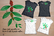 Watercolor Coffee Stains and Stalks, an Illustration by Graphobia (Thumbnail 10 of 10)