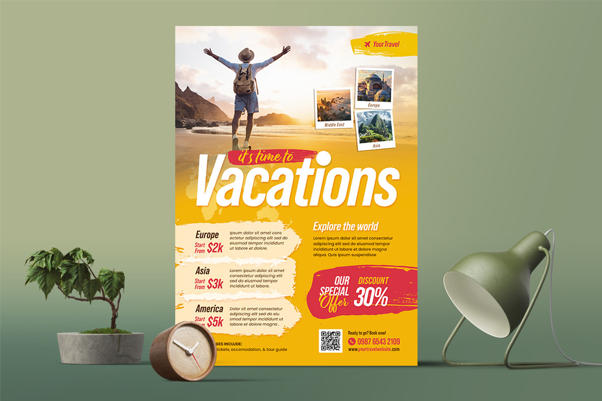 Travel Flyer Template, a Flyer Template by Boostock (Photo 3 of 4)