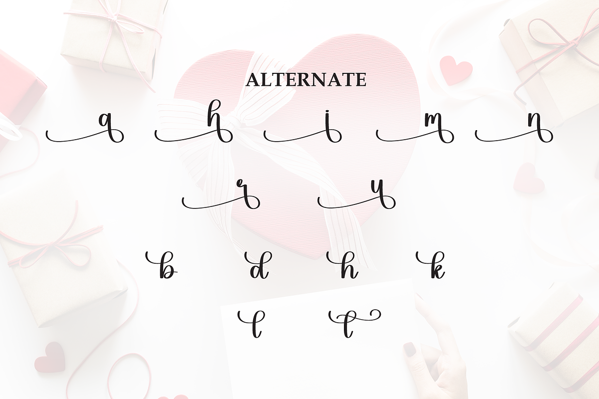 Valentine | Script Font, a Handwritten Font by Scratchones (Photo 8 of 9)