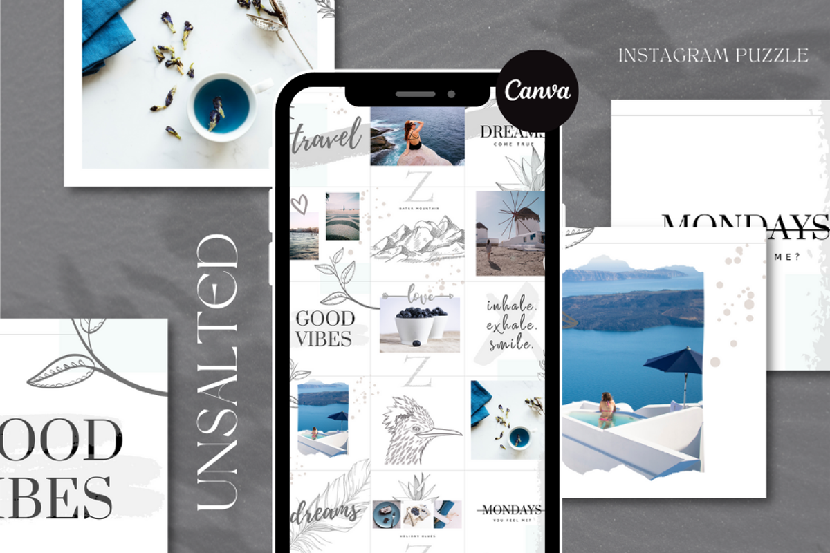 CANVA | Unsalted Instagram Puzzle, a Social Media Template by 9inchideas (Photo 1 of 8)