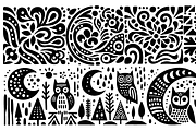 Vintage Birds Folk Art, a Decorative Illustration by devastd (Thumbnail 22 of 28)