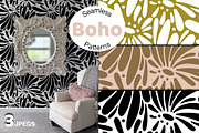 Boho Seamless Patterns, a Pattern Graphic by faeDesign (Thumbnail 1 of 6)