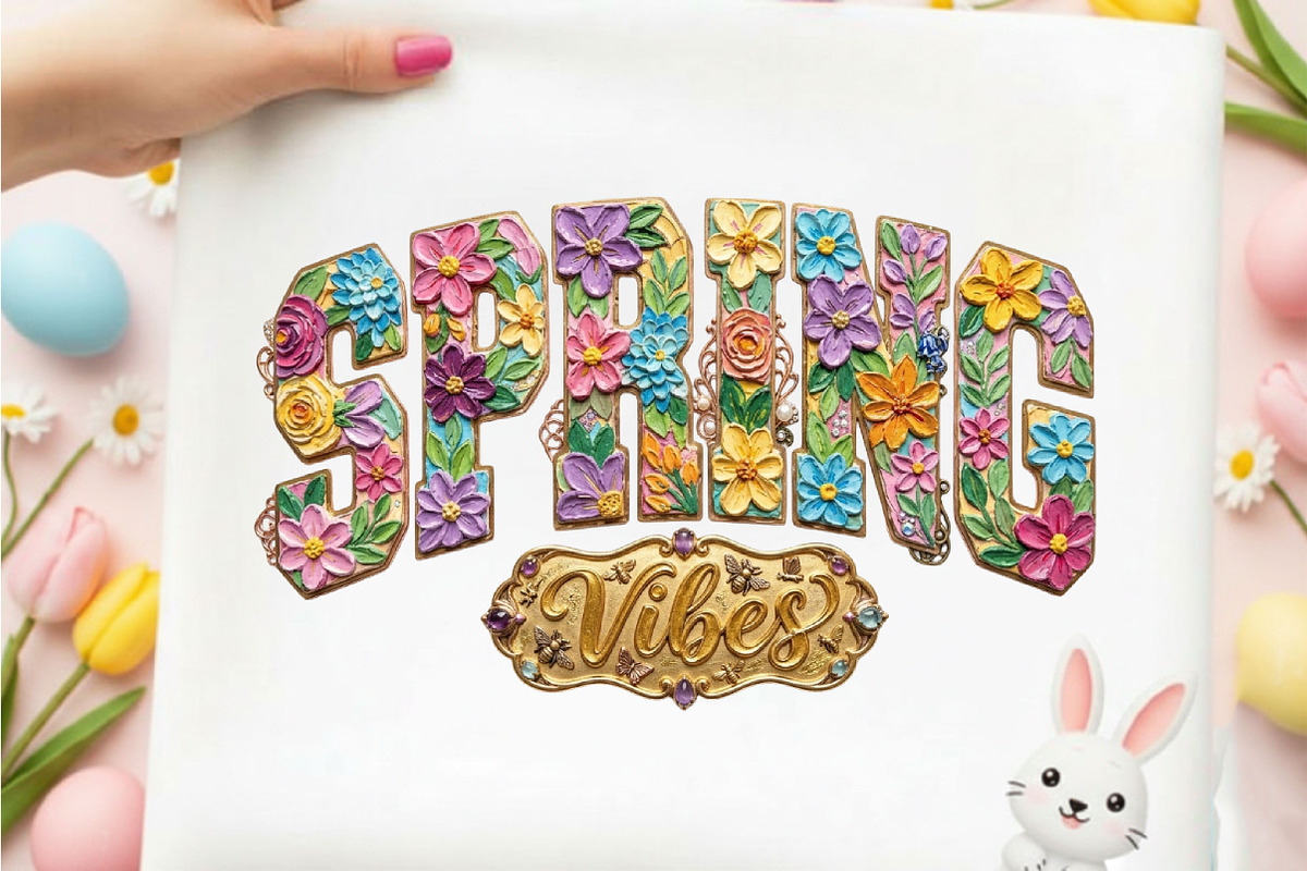 Floral Spring Png Paint Spring Vibes, an Illustration by Designking (Photo 5 of 6)