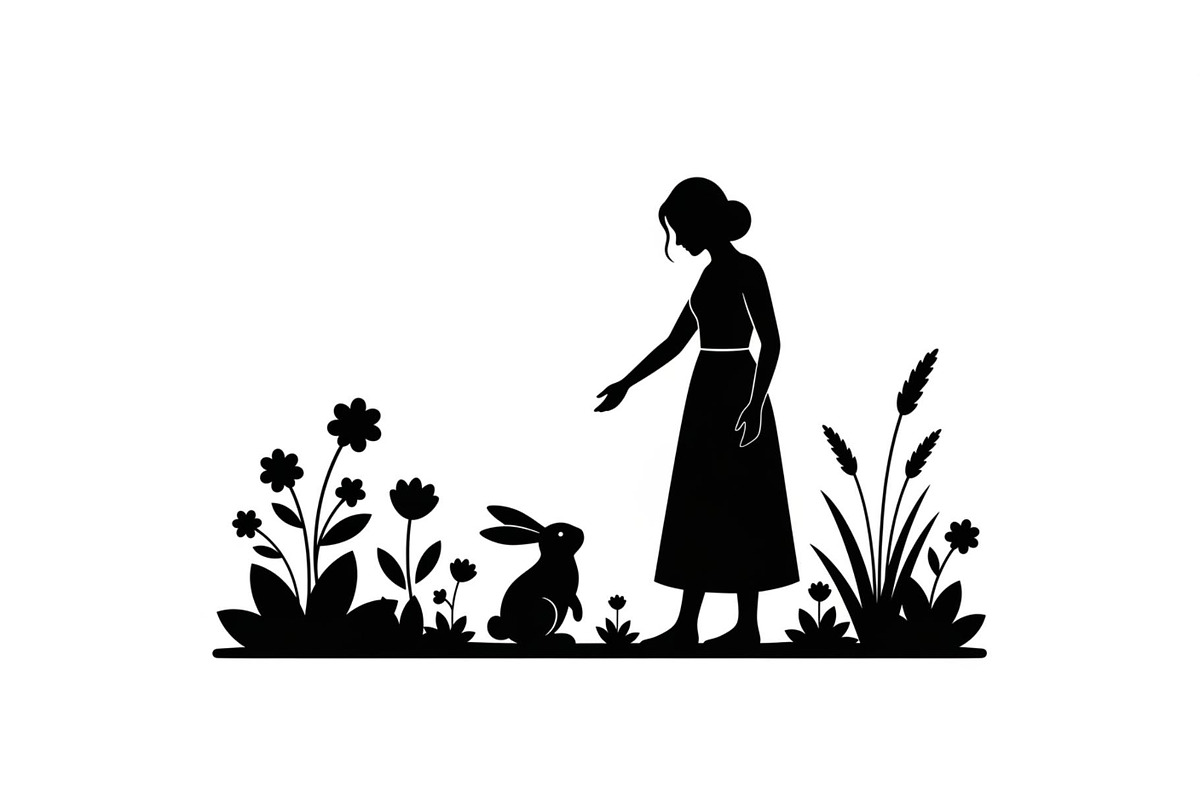 Garden Bunny Silhouette Bundle, an Illustration by jahid234 (Photo 47 of 48)