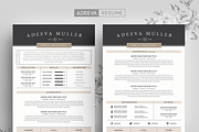 Modern Resume Template Lila, a Resume Template by AdeevaResume (Thumbnail 1 of 4)