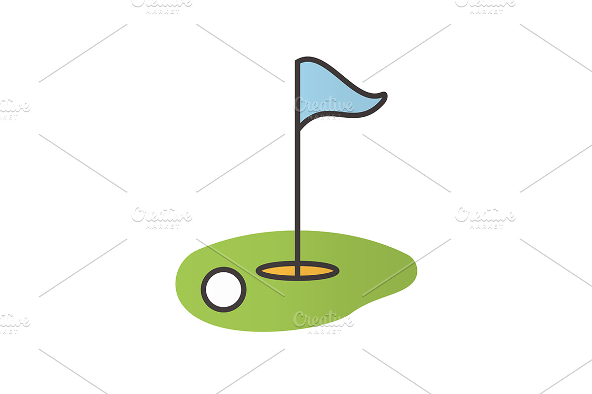 Golf course icon. Vector, an Icon by IMG Visuals