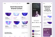 Viora - AI Technology Website, an UI Kit Template by peterdraw (Thumbnail 7 of 7)