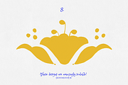 Yellow Otomi Oil Florals, a Texture Graphic by Minky Moo Creations (Thumbnail 6 of 18)