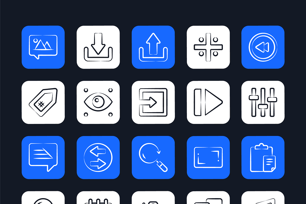 User Interface Icons, an Outline Icon by Brickclay (Photo 6 of 7)