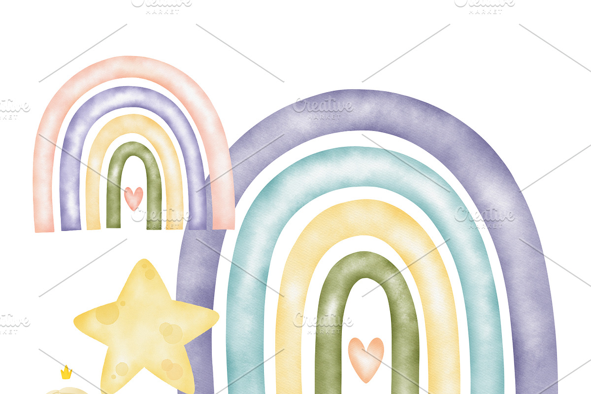 Watercolor bear clipart. Baby bears, an Animal Illustration by Natalya_Mona_Art (Photo 3 of 10)