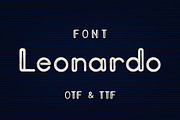 Leonardo font, a Script Font by Graphic patterns (Thumbnail 1 of 9)