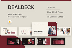 Sales Pitch Deck Google Slides, a Presentation Template by New Coral Design