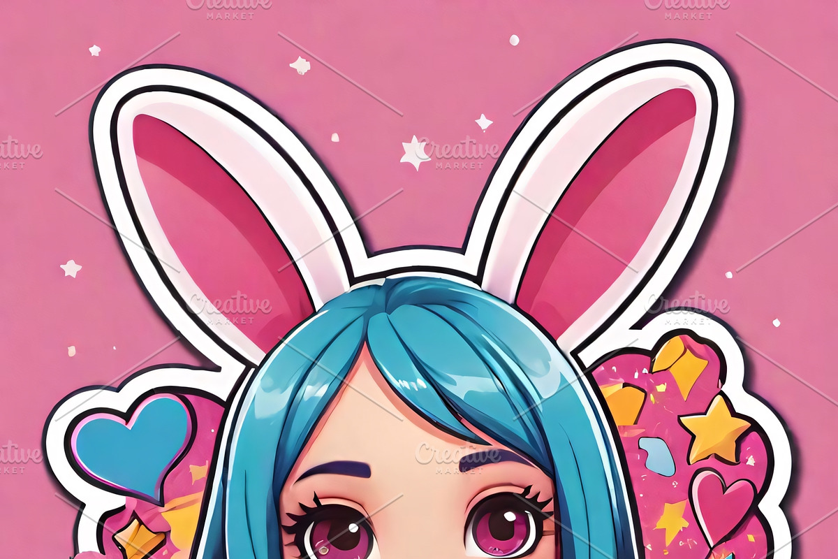 Bunny Girl Power Pack, an Illustration by ETARA by Mea Hau (Photo 9 of 11)