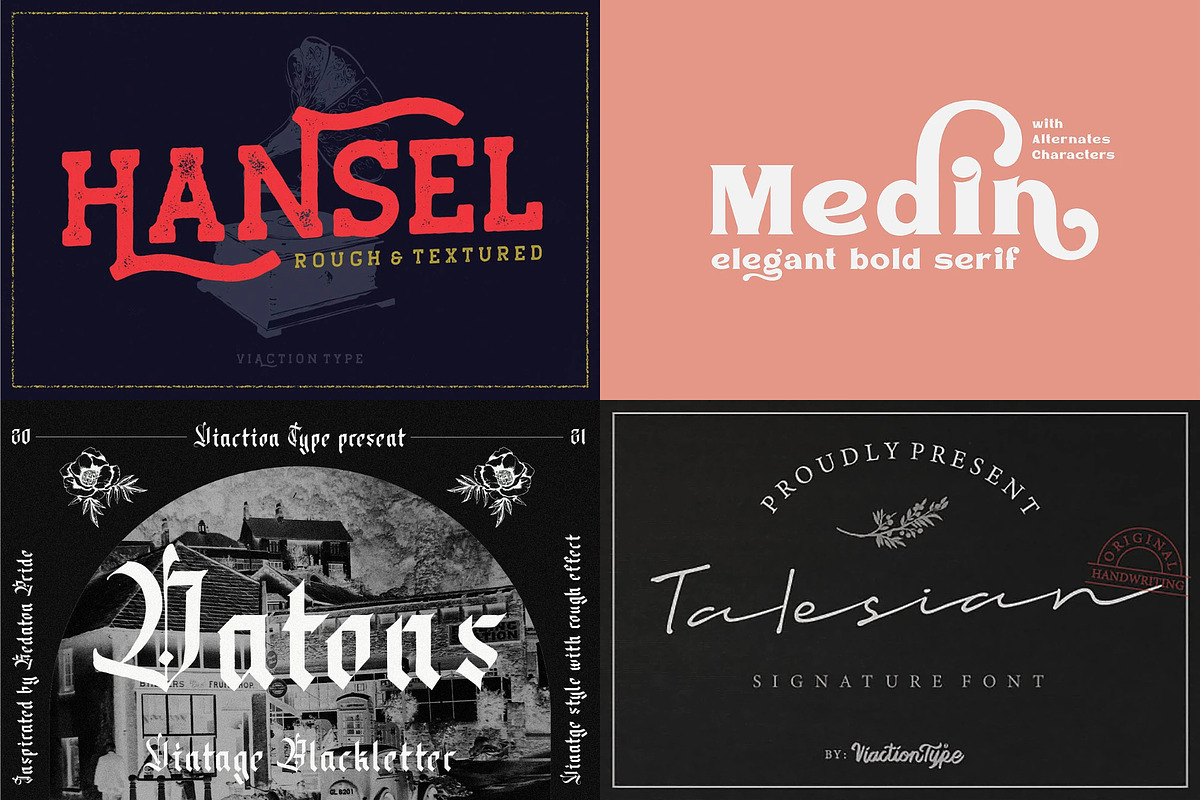 VT Treasure Font Bundle, a Script Font by ViactionType (Photo 7 of 12)