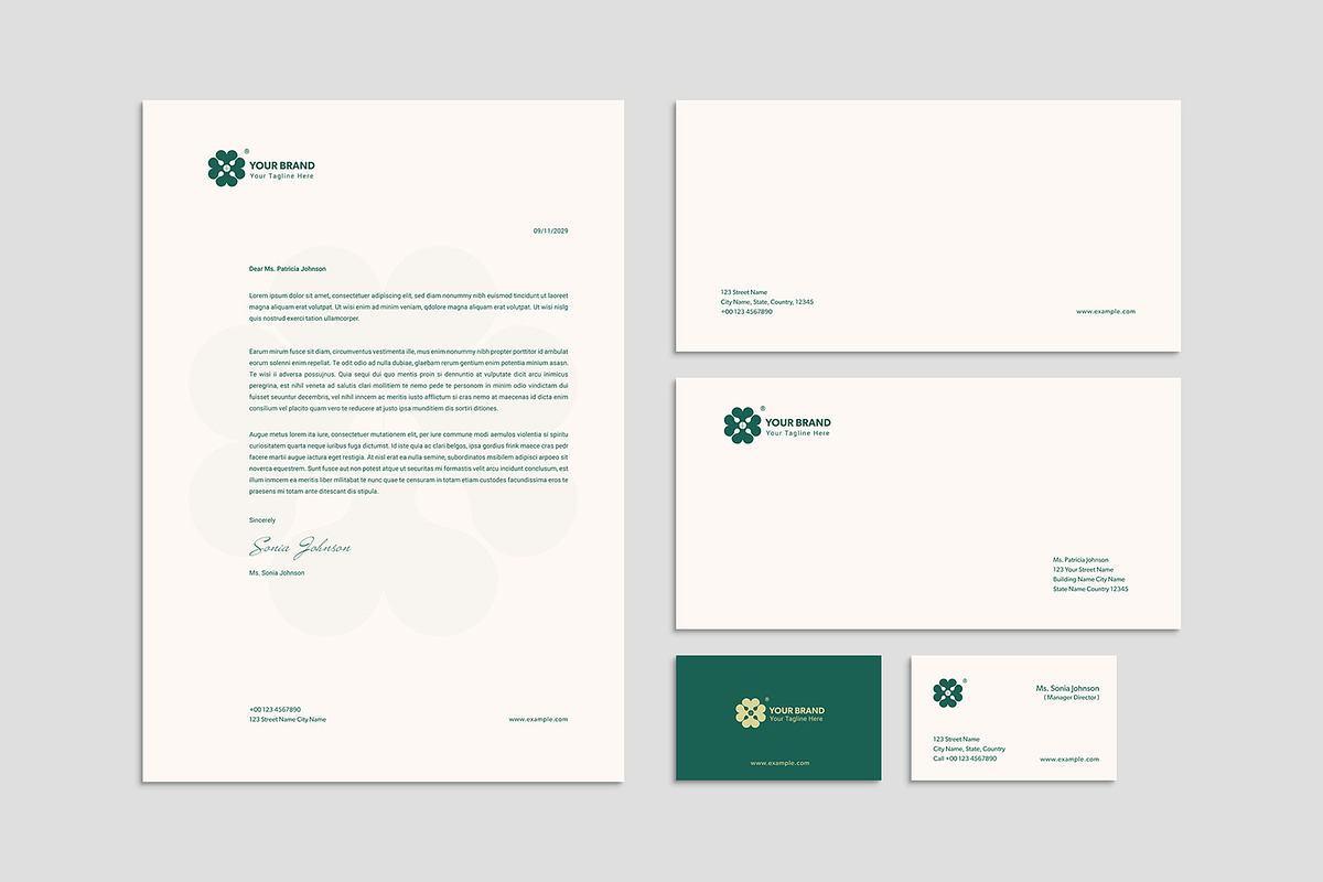 Simple Stationery Template, a Stationery Template by BrandPacks (Photo 1 of 4)
