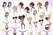 Gymnastics Clipart, a Sport Illustration by Masha  Studio (Thumbnail 8 of 8)