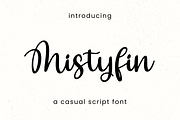 Mistyfin, a Handwritten Font by BearyType Studio (Thumbnail 1 of 5)