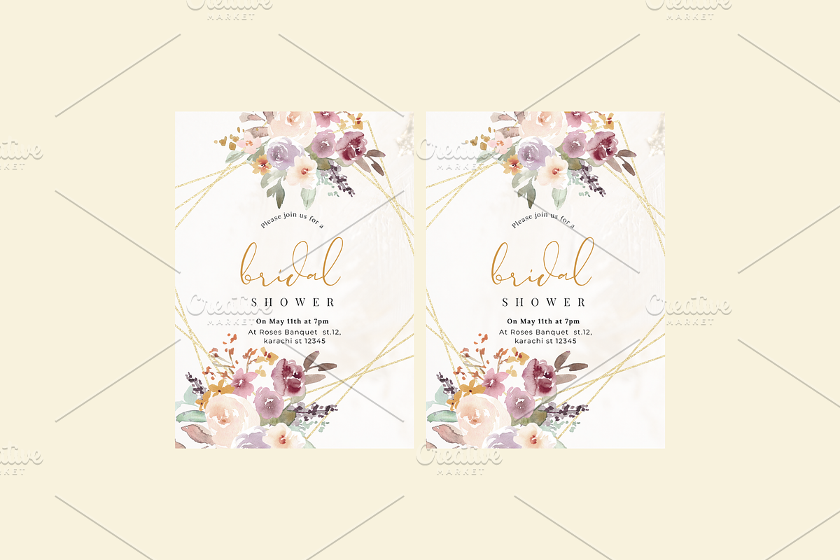 Bridal Shower Invitation, an Invitation Template by Weddinginvitation by Fati