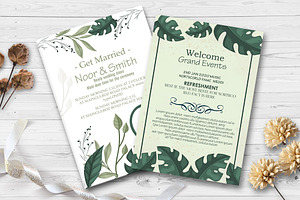 Double Sided Wedding Card, an Invitation Template by Business Flyers