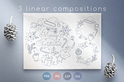 Modern Christmas Clipart Collection, an Illustration by Illustana (Thumbnail 4 of 17)