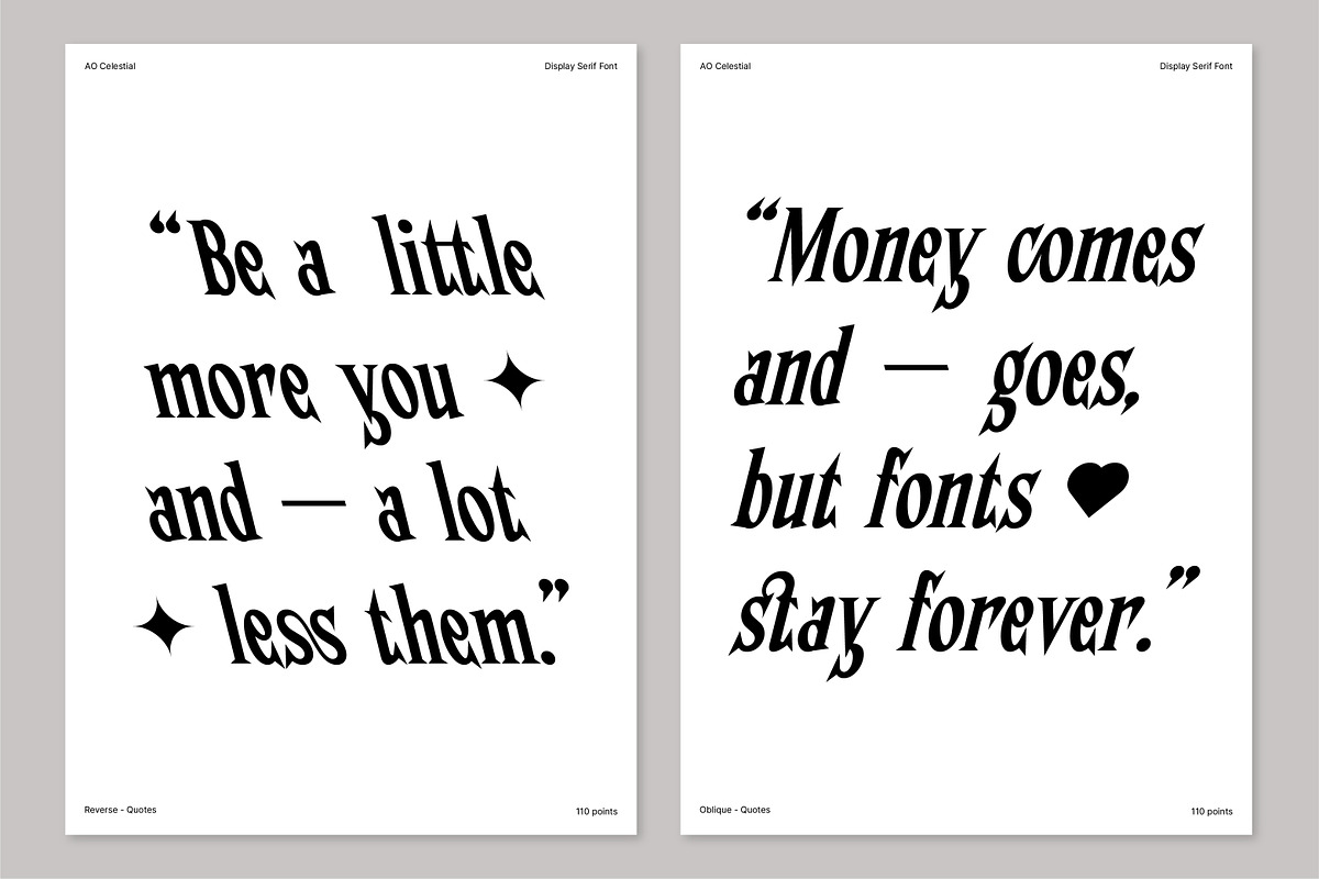 AO Celestial - Display Font, a Serif Font by OwunStudio (Photo 12 of 20)