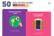 50 Real Estate Icons, an Outline Icon by Dighital (Thumbnail 4 of 10)