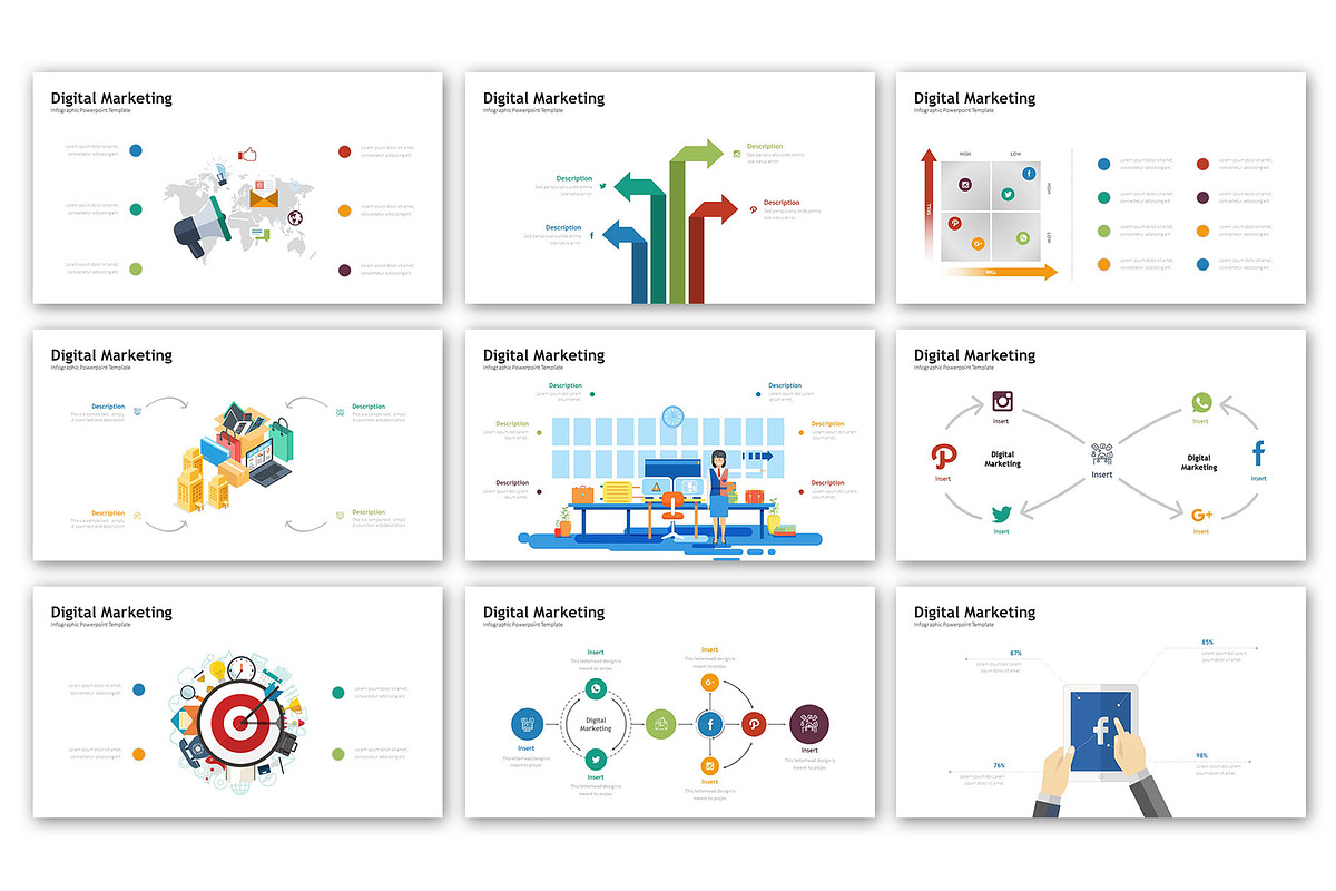 Digital Marketing Presentation, a Presentation Template by Digitcase x ...
