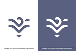 Abstract Swan Animal Logo Design, a Branding & Logo Template by Morvana Crew