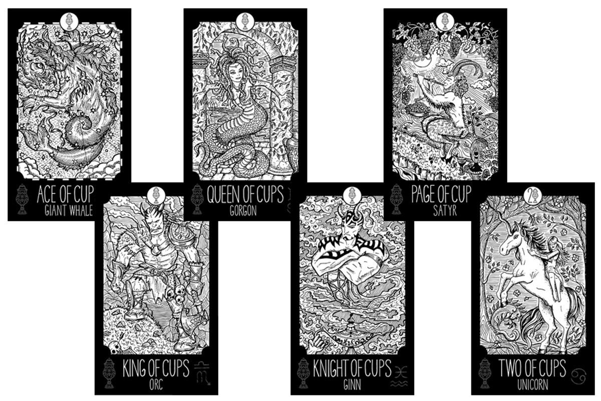 Fantasy Tarot cards, a Decorative Illustration by Samiramay (Photo 6 of 15)