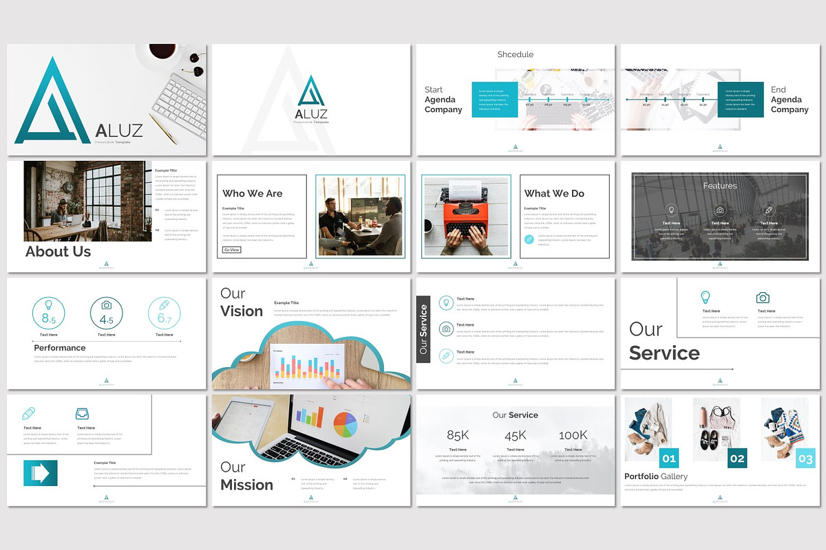 Aluz - Powerpoint Template, a Presentation Template by inspirasign