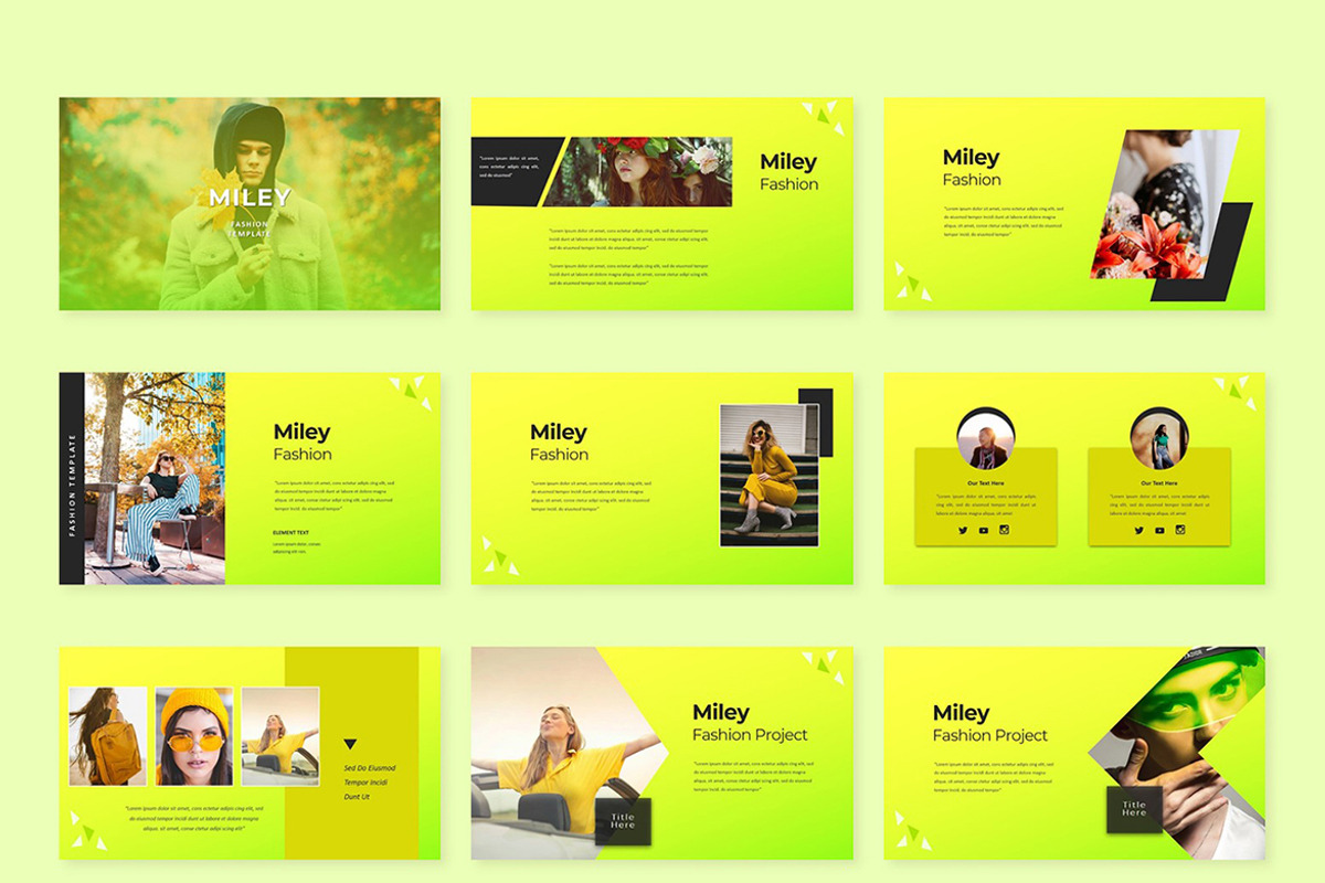 Miley Fashion Presentation Template, a Presentation Template by Overcloud (Photo 2 of 4)