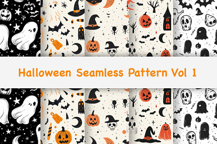 Halloween Seamless Pattern Vol 1