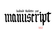 Handmade blackletter font, a Blackletter Font by Sergey Mironov's store (Thumbnail 1 of 2)