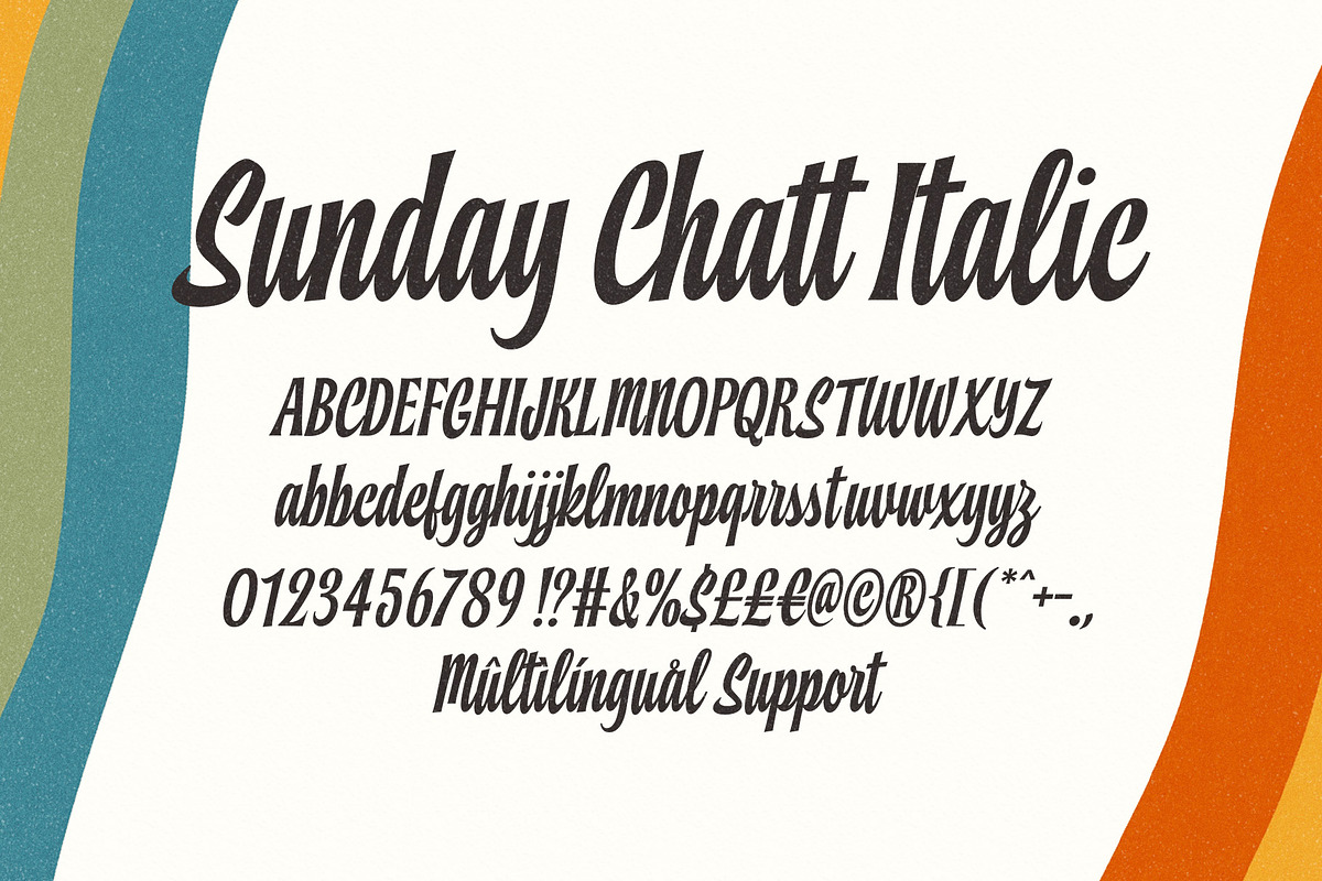 Sunday Chatt Playful Display Script, a Handwritten Font by Four Lines Std. (Photo 10 of 11)