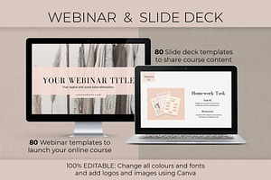 Canva Webinar & Slide Deck Templates