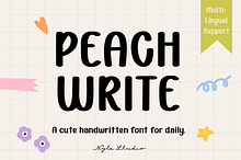 PeachWrite font