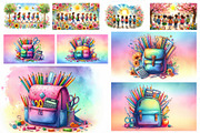 Groovy School Background Bundle, a Graphic by Sofia's Fashion (Thumbnail 2 of 2)