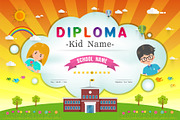 Certificate kids diploma, a Flyer Template by essense (Thumbnail 6 of 7)