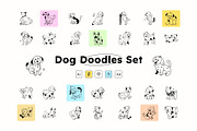 Dog Doodle Icons, a Solid Icon by Prosymbols (Thumbnail 1 of 8)