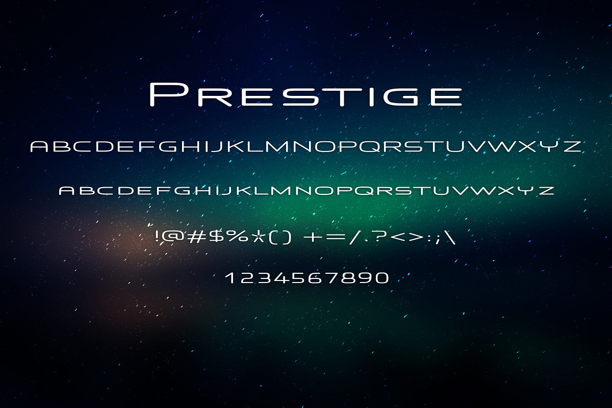 PRESTIGE font preview 2