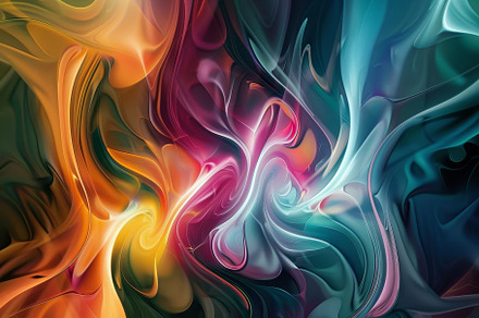 A colorful abstract painting featuri, a Photo by Iftikhar Alam